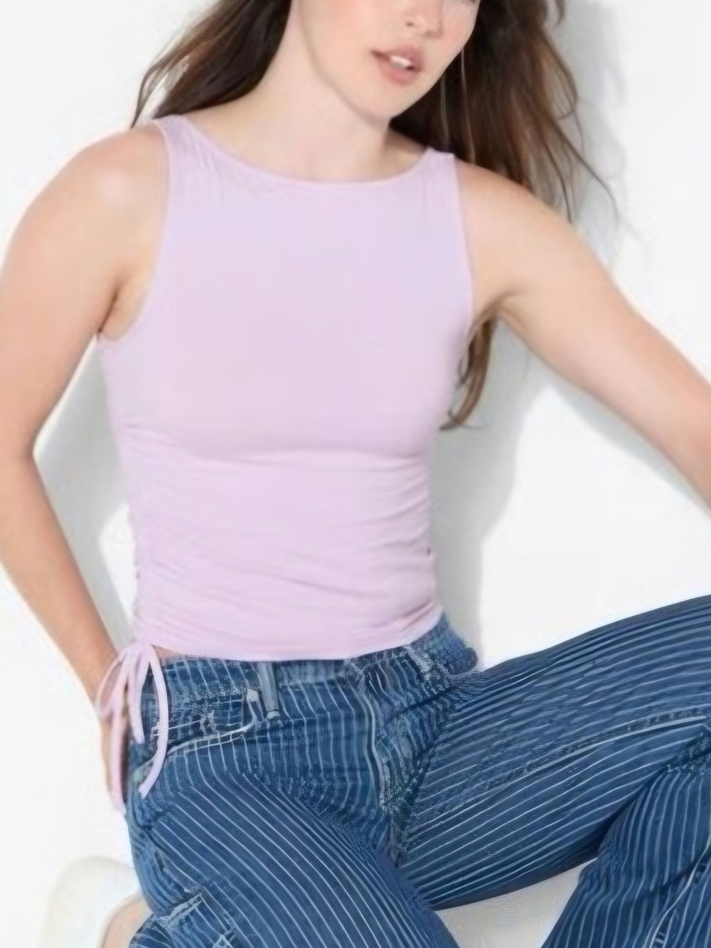 Wild Fable Women's Lilac Side-Tie Tank Top Size Small
